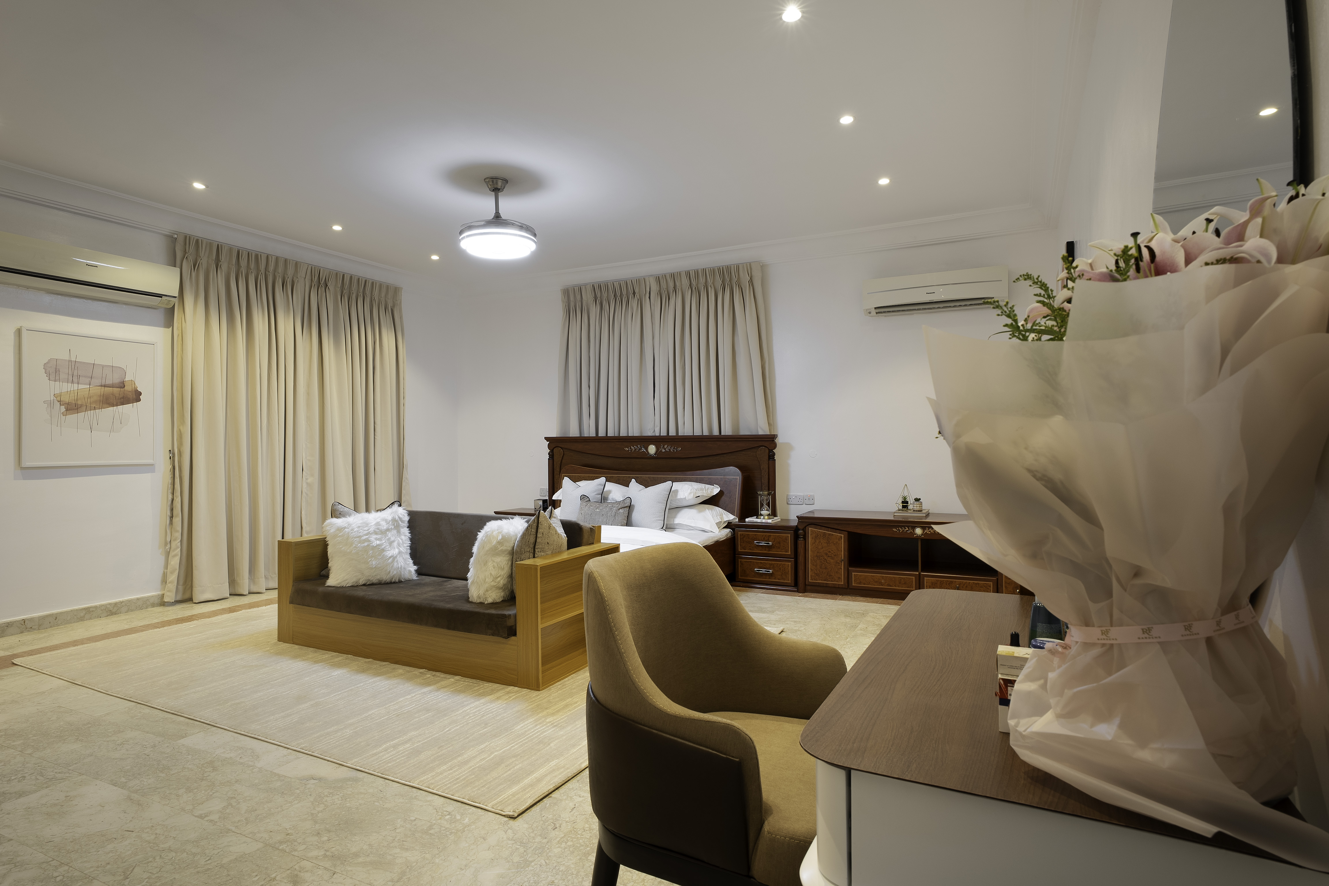 Hyper Realistic 3D Rendering Master Lounge Execution Frame